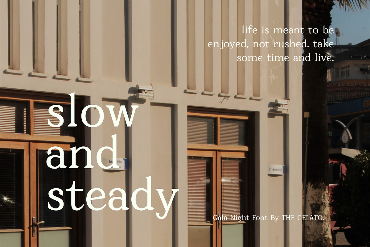 Gala Night: Elegant Minimal Serif, a Serif Font by The Gelato Type (Photo 8 of 10)