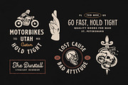 Old School Apparel Designs bundle, a Branding & Logo Template by Davide Bassu (Thumbnail 10 of 15)