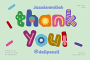 Paper Cutsy - A Papercut Type, a Handwritten Font by delipensil (Thumbnail 9 of 9)