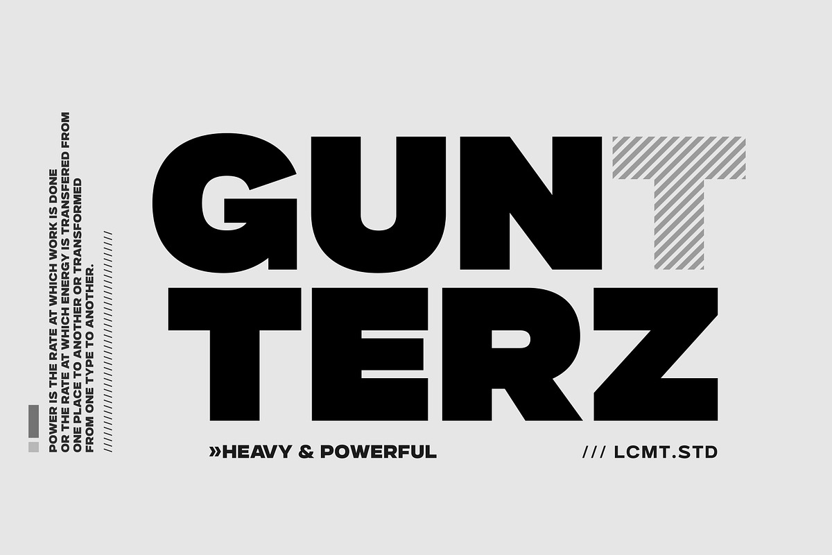 Gunterz, a Sans Serif Font by Locomotype (Photo 1 of 10)