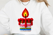 Yarn Crochet Christmas Clipart, an Illustration by OK Design (Thumbnail 4 of 6)