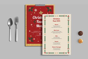 Christmas Food Menu, a Flyer Template by MightyDesign