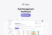 Taskio - Task Management UI KIT, an UI Kit Template by cansaasstudio (Thumbnail 4 of 6)