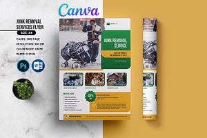 Junk Removal Services Flyer, a Flyer Template by retrographix
