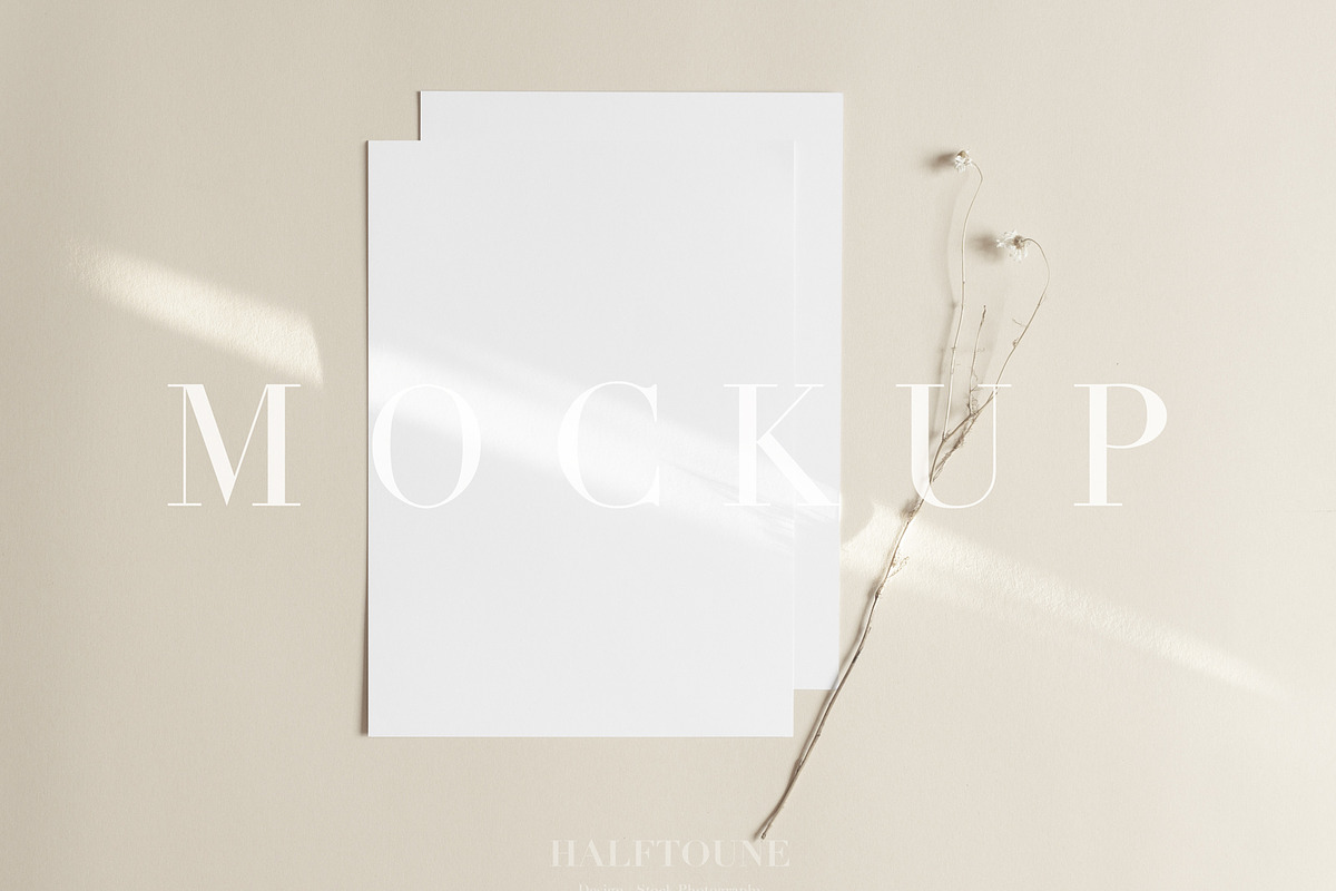 Modern Neutral Poster Mockup, a Graphic by HALFTOUNE (Photo 1 of 3)