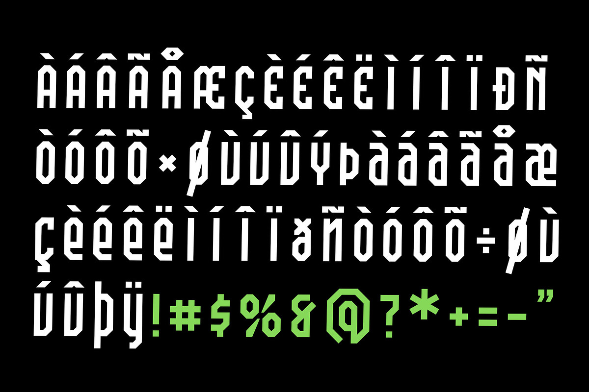 Hexa Brave – Bold Futuristic Font, a Sans Serif Font by Nocturnal Workspace (Photo 3 of 5)
