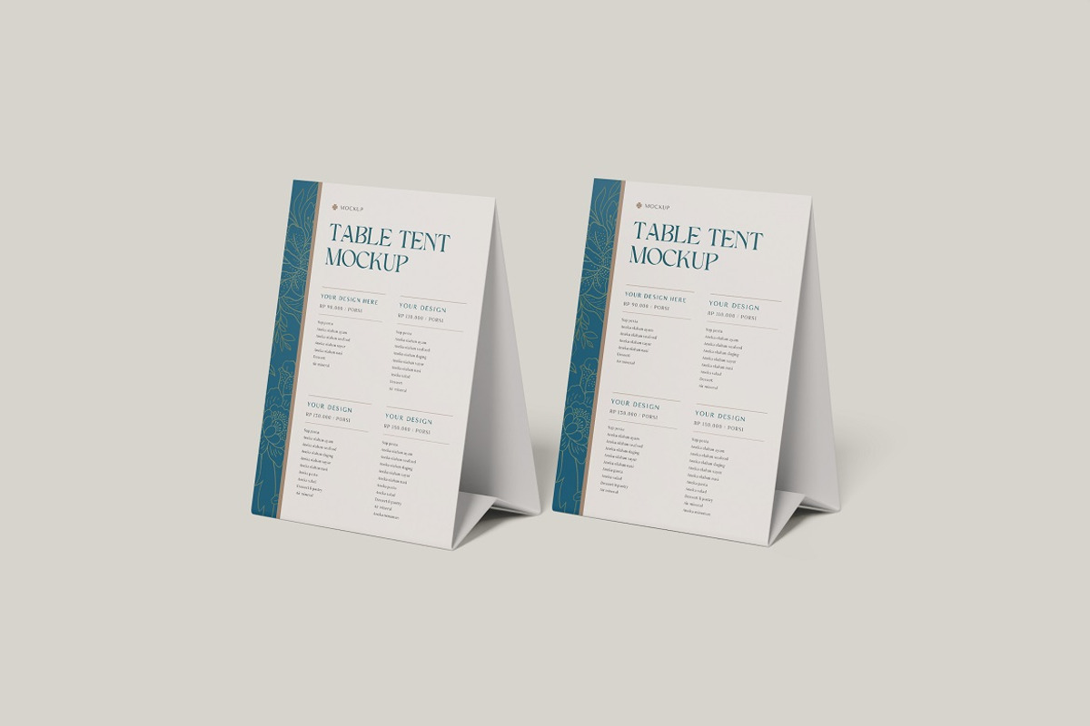 Table Tent  Mockup, an Advertising Mockup by YurnalisPerix (Photo 5 of 5)