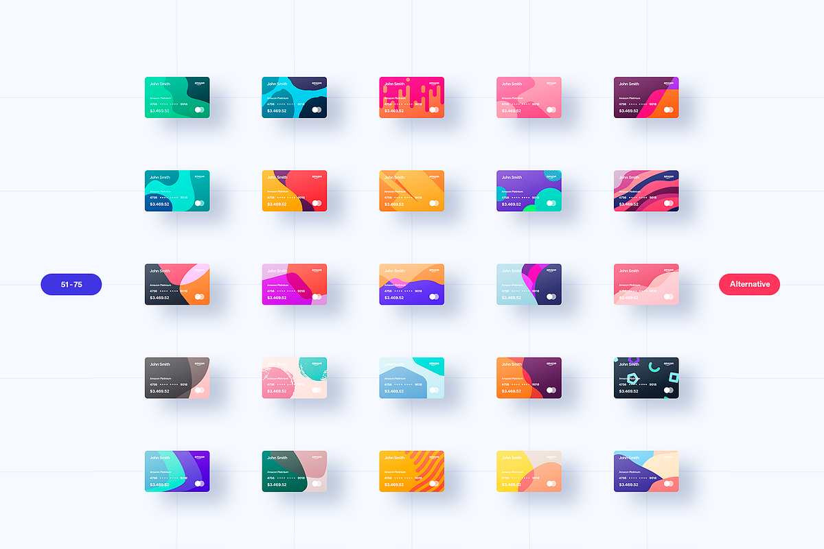 100 Financial Virtual Design Cards