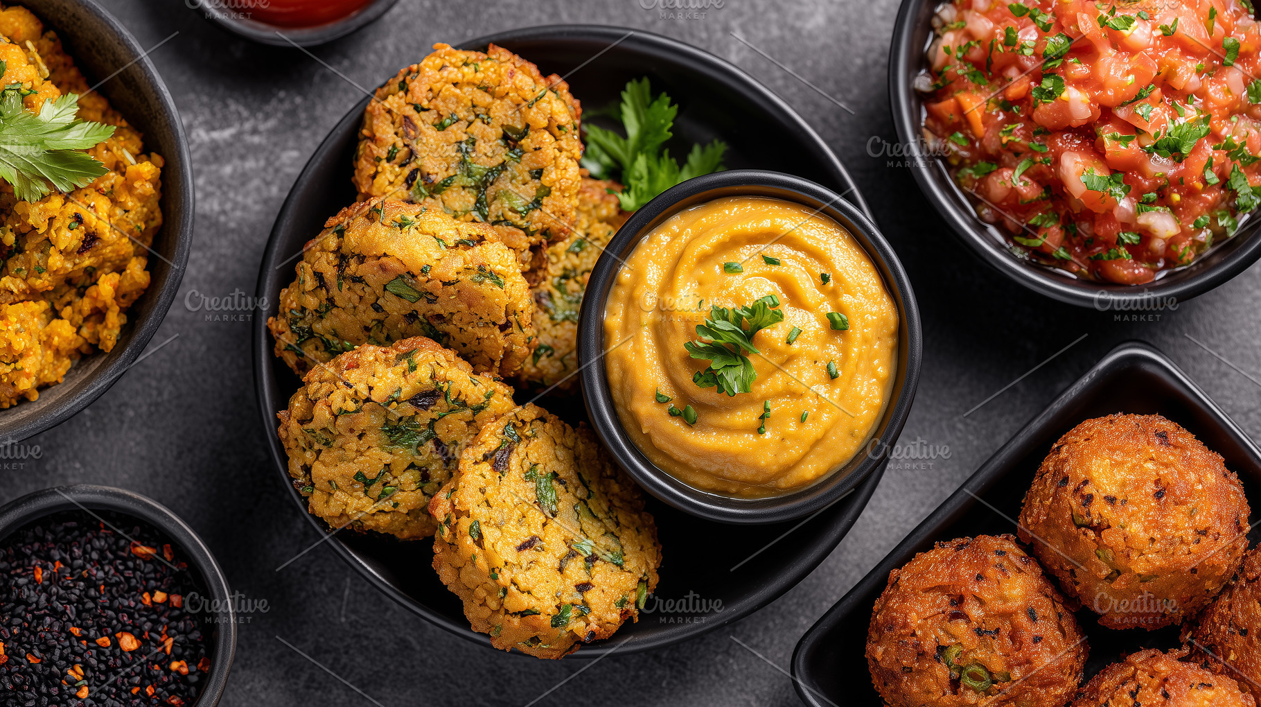 Traditional Middle Eastern falafel, a Food & Drink Photo by MistyDay