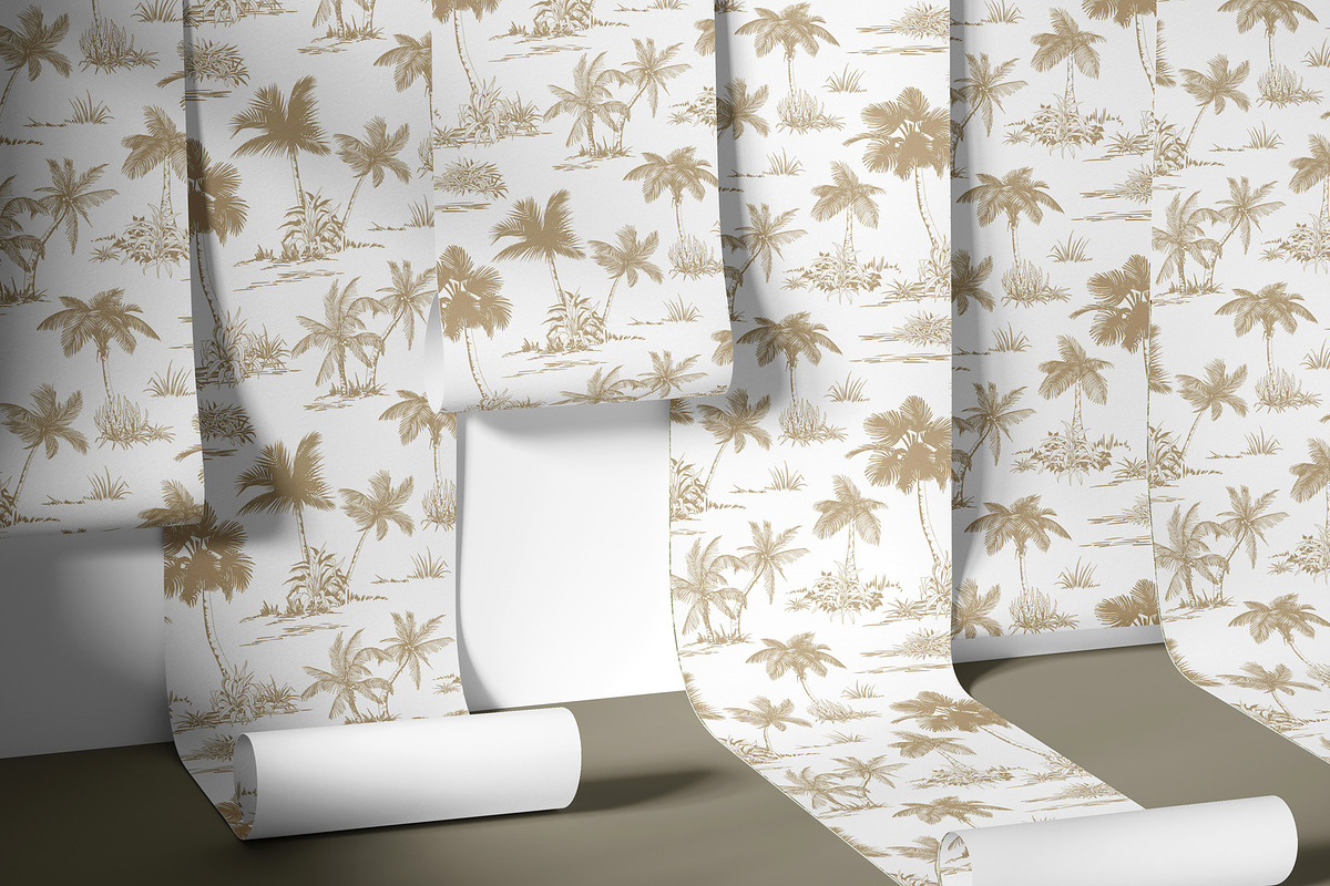Palm Trees Pattern Collection, an Illustration by Jeanna Draw (Photo 11 of 11)