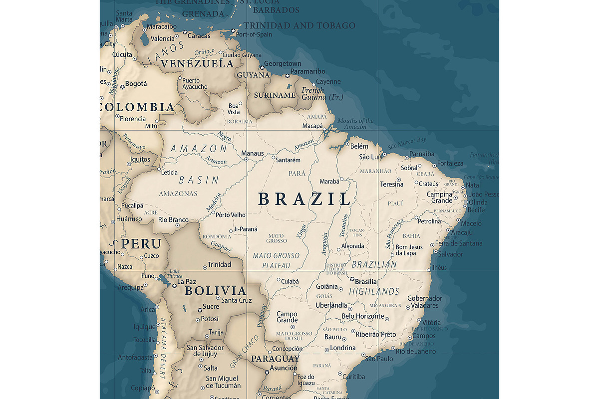 Vector World Map - Large&Detailed, an Illustration by PorcuPen Works (Photo 4 of 7)