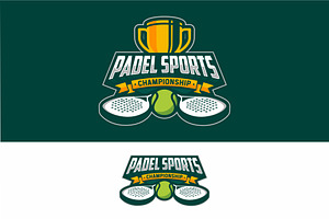 Padell tournament logo design