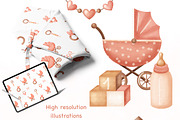 NEWBORN baby illustration & patterns, an Animal Illustration by Linerisyart (Thumbnail 4 of 16)