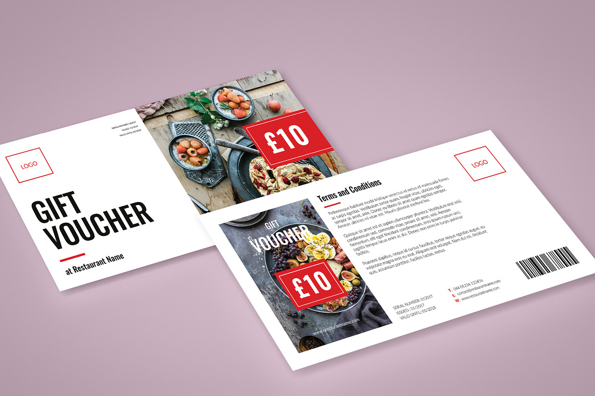 Restaurant Gift Voucher, a Print Template by stefandigital (Photo 3 of 3)