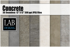 36 Seamless Concrete Textures