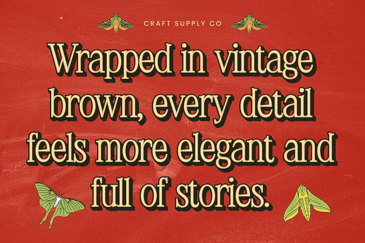 Kapvile 3D, a Serif Font by Craft Supply Co. (Photo 3 of 8)