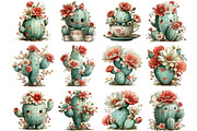 Whimsical Summer Cactus Clipart, an Illustration by DreamArtGraphic (Thumbnail 2 of 5)