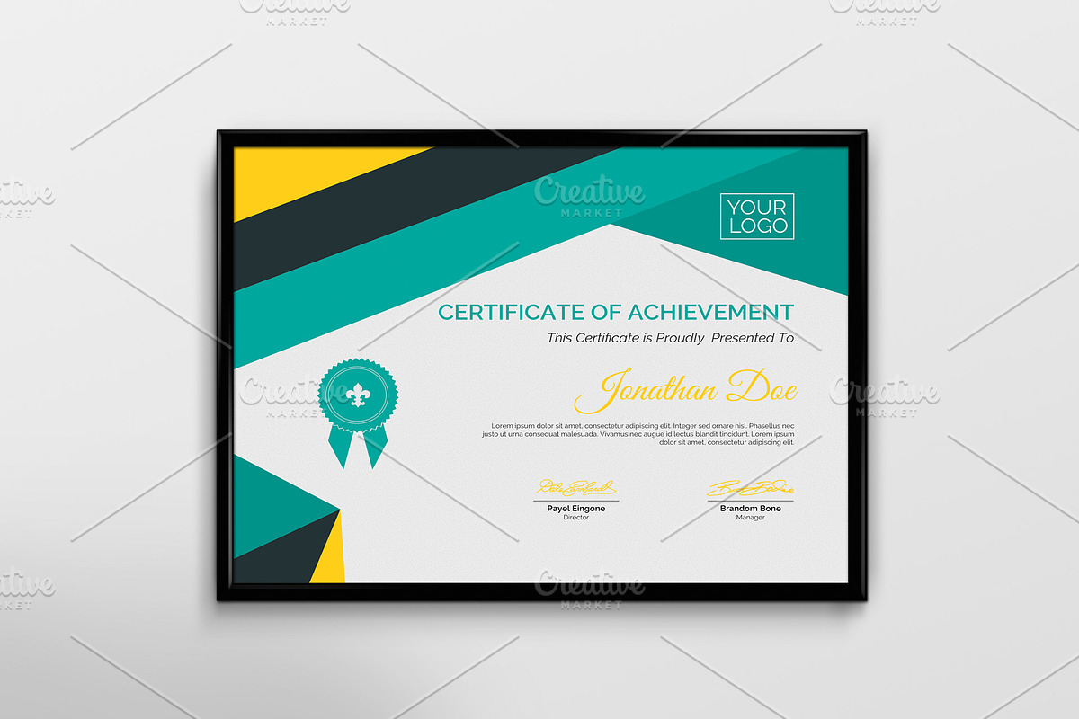 Certificate Template, a Stationery Template by Cristal Pioneer (Photo 1 of 3)