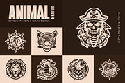 350 Animal and Nature Symbols, a Solid Icon by Creative Stall (Thumbnail 1 of 18)