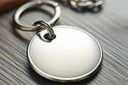 Round Key Chain Mockup Design, a Branding & Logo Template by VetalStock (Thumbnail 2 of 3)