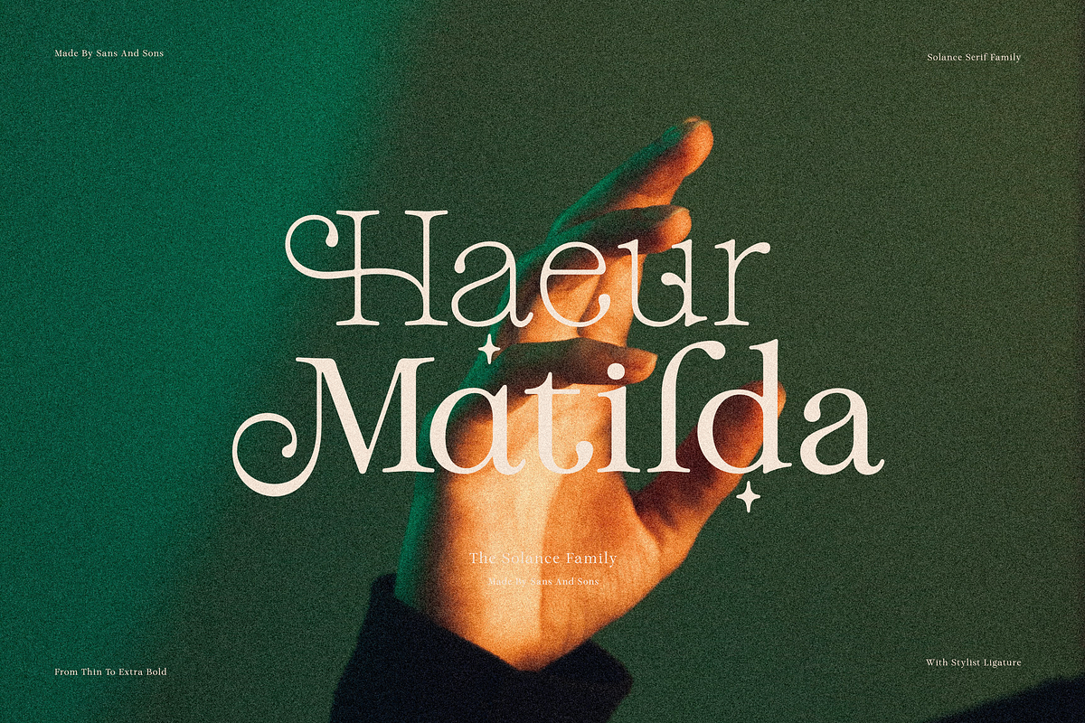 Solance Serif, a Serif Font by Sans & Sons (Photo 1 of 10)