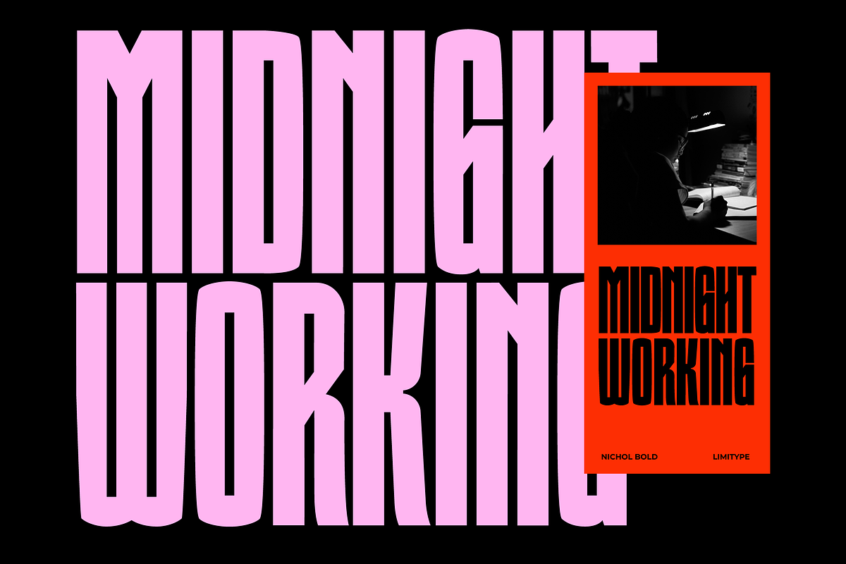 Nichol - Condensed Font, a Sans Serif Font by limitype (Photo 2 of 12)