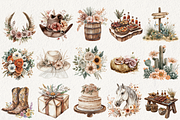 Western Boho Wedding Clipart, an Illustration by NadiaTheronArt (Thumbnail 2 of 5)