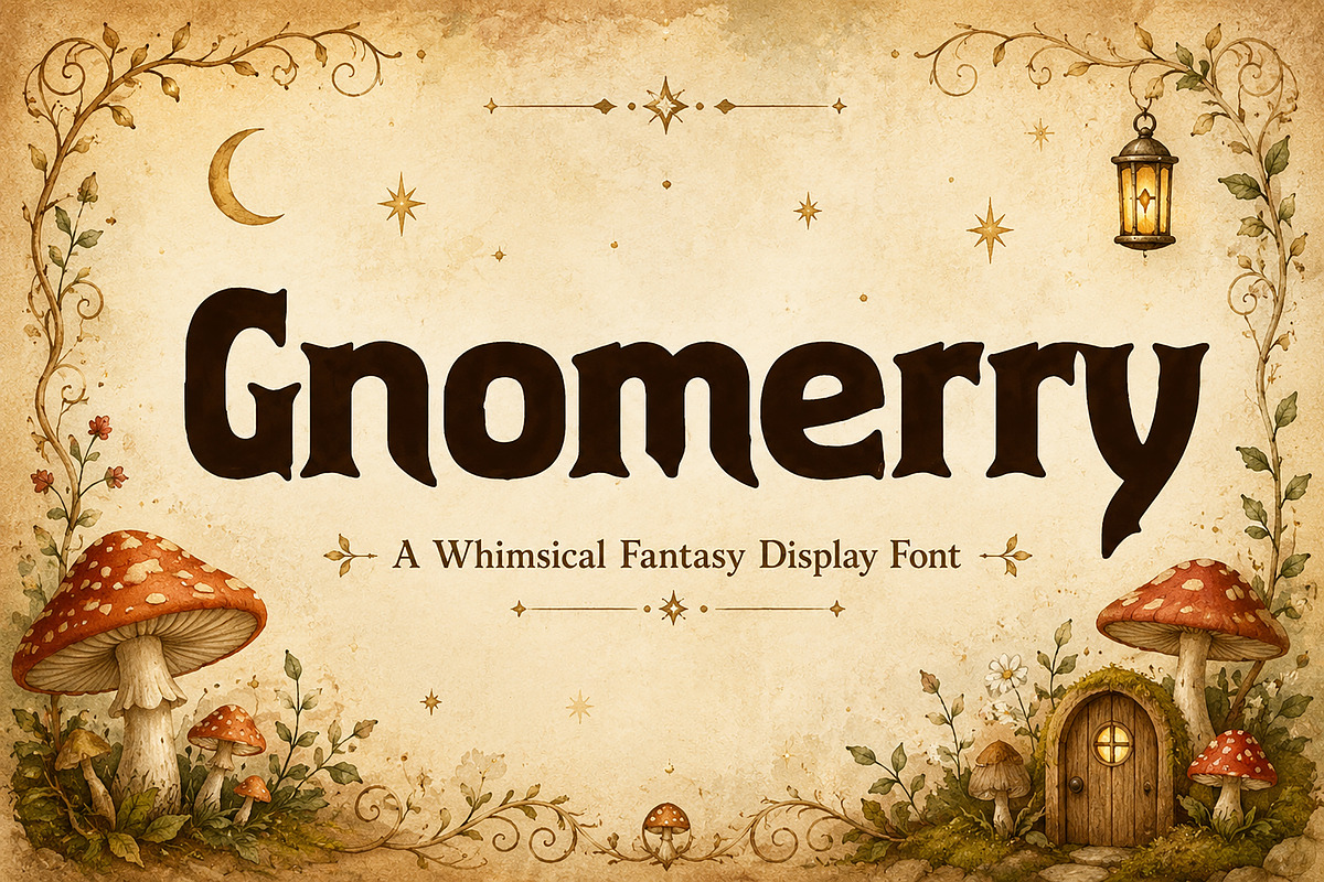 Gnomerry, a Slab Serif Font by Wow Magic (Photo 1 of 4)