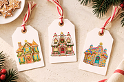 Christmas Gingerbread House Cliparts, a Seasonal Illustration by Ink Gallery (Thumbnail 7 of 13)
