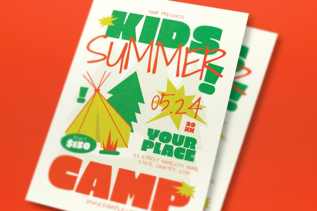 Kids Summer Camp Flyer preview 2