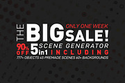 Big Pack Scene Generator, a Cups & Container Mockup by Mila (Thumbnail 1 of 44)