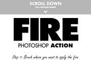Fire Photoshop Action preview 2