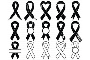 Awareness Ribbon SVG, Ribbon Cancer