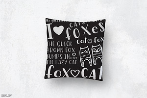 Fox Cat Hand Drawn Font