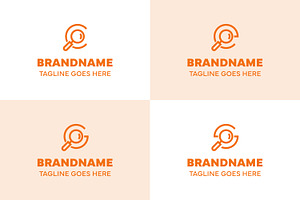 Letter C E G S Magnifying Glass Logo, a Branding & Logo Template by Pray Art Design Studio
