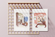 Modern home interior designs set, an Object Illustration by Good Studio (Thumbnail 5 of 6)