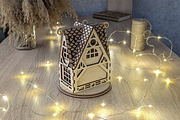Santa's Christmas House - Laser Cut, an Object Graphic by VectorPainter (Thumbnail 6 of 9)
