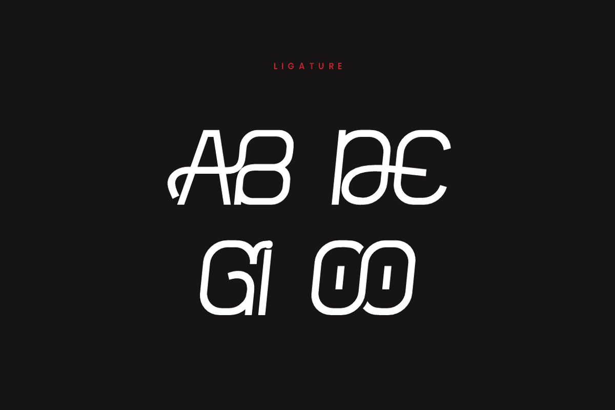 Remoosi - Digital Futuristic Font, a Sans Serif Font by QR Design Studio (Photo 6 of 7)