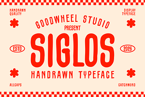 Siglos | Handdrawn Typeface