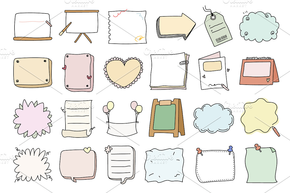 96 banner and paper vector set, an Object Graphic by Pinkbrush (Photo 4 of 5)