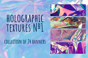 Holographic textures #1 - banners
