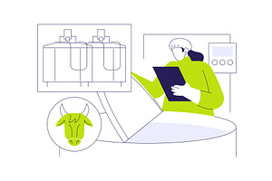 Milk pasteurization abstract concept, an Illustration by Visual Generation