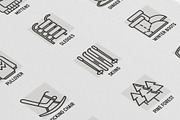 Winter | 16 Thin Line Icons Set, an Outline Icon by Alex Blogoodf (Thumbnail 7 of 9)
