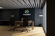 PSD Office Desk Room Wall Mockup, a Product Mockup by Ayy (Thumbnail 5 of 16)