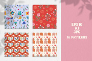 Patterns for Valentine's Day, a Pattern Graphic by KartInnka (Thumbnail 1 of 4)