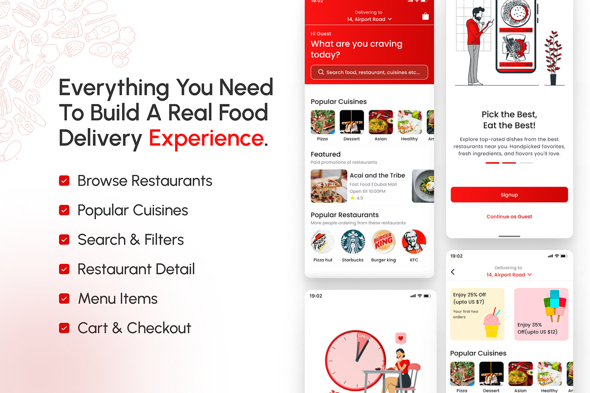 Foodis | Food Delivery App UI Kit, an UI Kit Template by UI Kit Store (Photo 6 of 6)