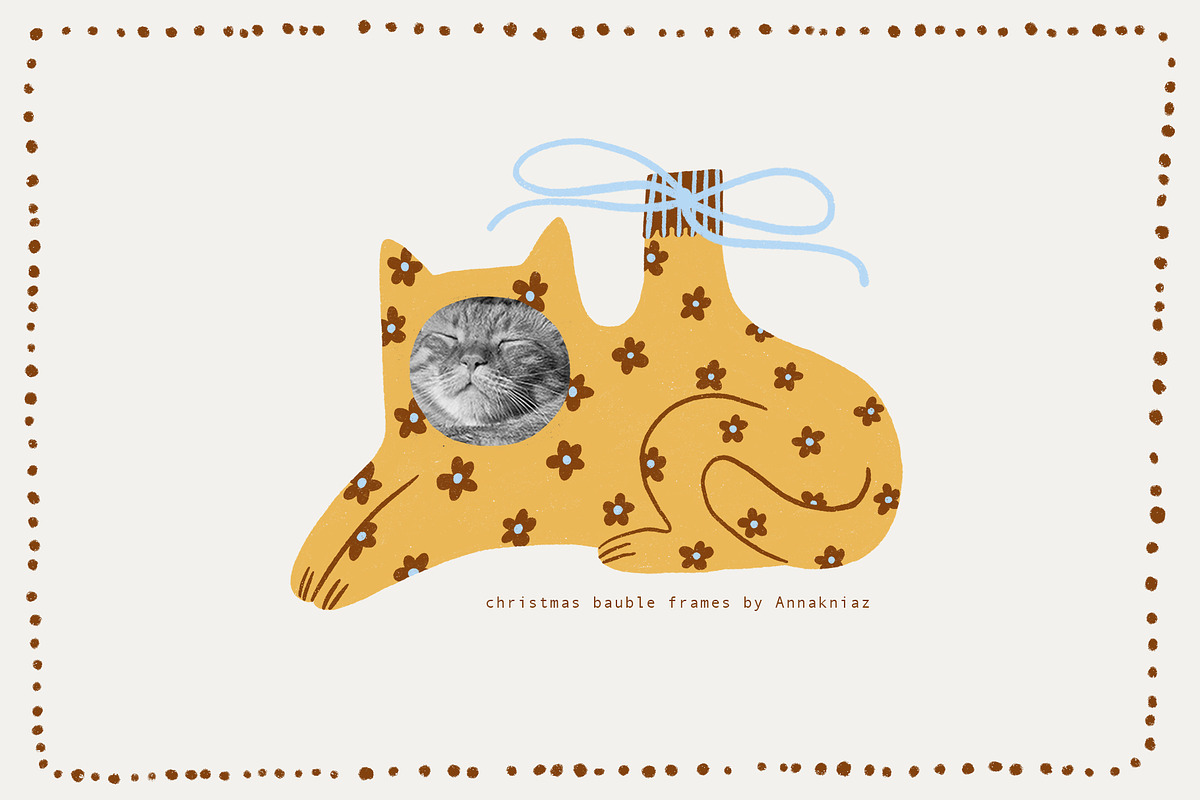 Christmas bauble frames, a Seasonal Illustration by Annakniaz (Photo 6 of 14)
