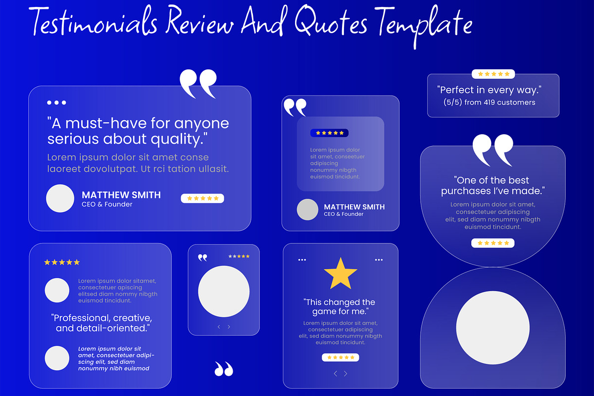 Testimonials Review And Quotes preview 2