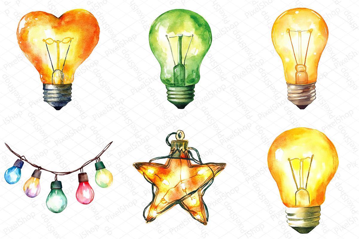 Christmas Light Clipart, an Illustration by DreamPrint404 (Photo 6 of 6)