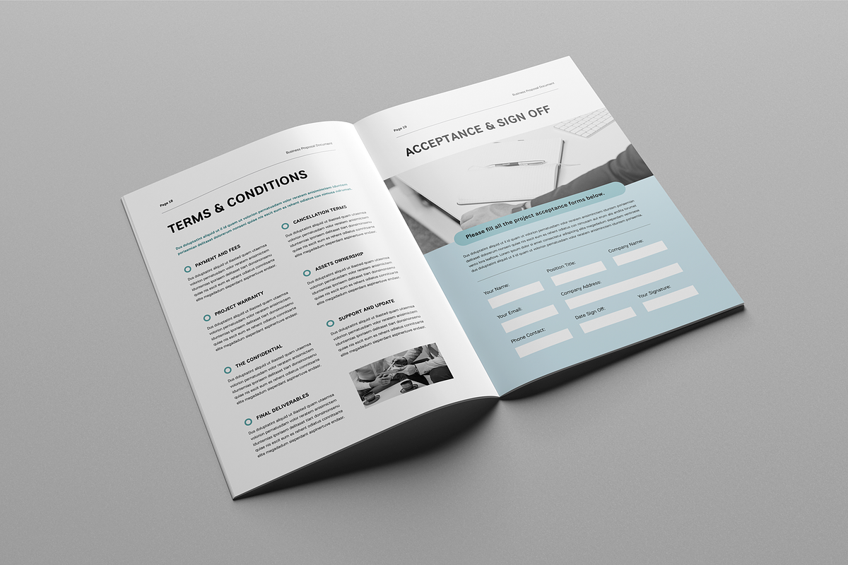 Business Proposal Template, a Brochure Template by Leaflove (Photo 10 of 10)